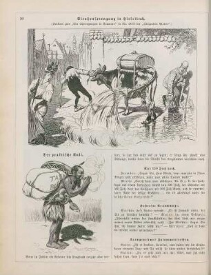 "Straßensprengung in Hieselbach" "Der praktische Kuli"