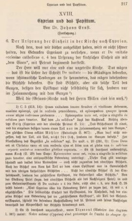 217-228 Cyprian und das Papsttum : Fortsetzung
