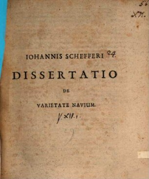 Diss. de navium varietate