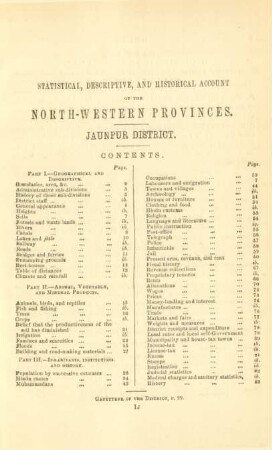 Statistical, descriptive, and historical account of the North-Western provinces. Jaunpur District