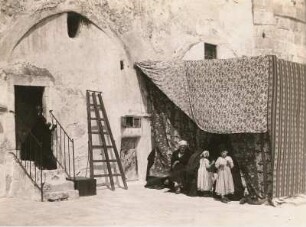 Jerusalem. Wohnungen im Hof des Abessinischen Klosters (Deir al-Sultan-Kloster)