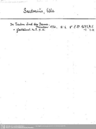 Sartorius, Ella