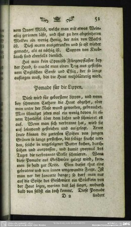 Pomade für die Lippen