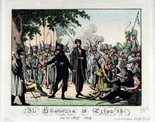 Die Schwarzen in Leipzig am 26. Juli 1809