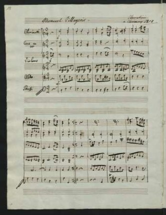Menuet villageois; orch; C-Dur