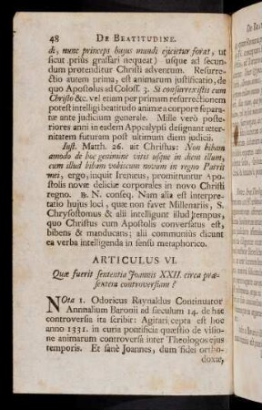 48-54, Articulus VI