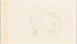 Garten am Wohnhaus Norman Braun, Berlin-Westend: Lageplan mit Gartenplan 1:100