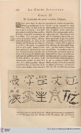 Chap II: Des l'explication des anciens caracteres chinois