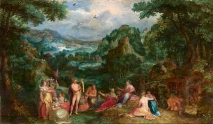 Landschaft mit dem Urteil des Midas