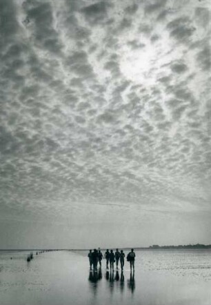 Wanderung zur Insel Neuwerk im Wattenmeer, nahe Cuxhaven Duhnen