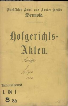 Schäffer, Thomas jun. gegen Bernd Böger - Schuldforderung