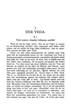 I. Der Veda