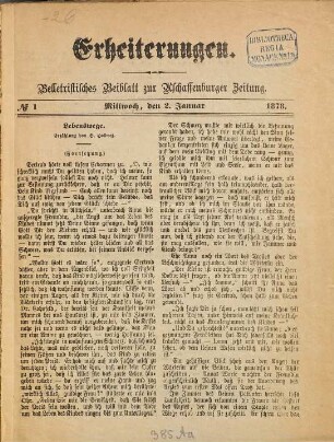 Erheiterungen. 1878,1/6
