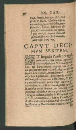 Caput Decimum Sextum.