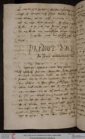 Predigt 34/1538 (Teil)