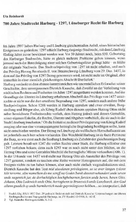 700 Jahre Stadtrecht Harburg - 1297, Lüneburger Recht für Harburg