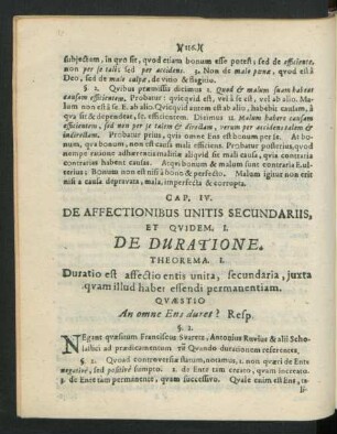 I. De Duratione.