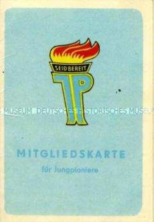 Mitgliedsausweis der Pionierorganisation der DDR für Jungpioniere