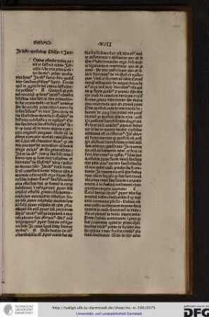 [D]omine ostende nobis... Johannis xiiii. Ubi tria principaliter dicentur, primo qualis vite beatus Jacobus fuerit, secundo qualis vite sanctus Philippus fuerit...