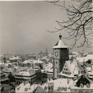 Freiburger Schwabentor im Winter