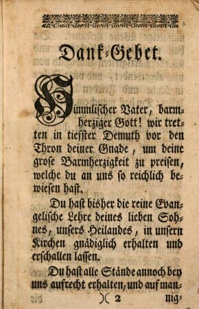 [Sammlung verschiedener Kirchengebete im Gebiet der Stadt Nürnberg aus verschiedenen Anlässen]. 1779