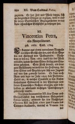 280-284, XII. Vincentius Petra