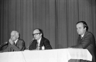 Freiburg: Kolpingsaal; Podiumsgespräch Prof. Weizsäcker, [?]
