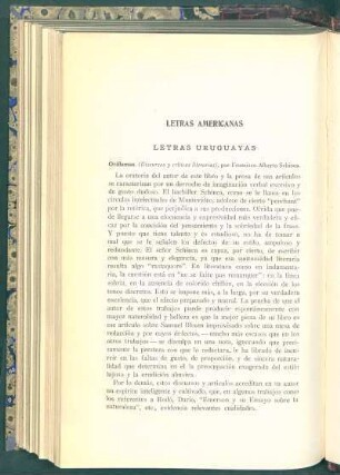 Letras americanas