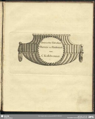 Dreyzehn Tabellen Theorie der Tonkunst