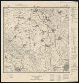 Meßtischblatt 2374, neue Nr. 4225 : Moringen, 1937 : Moringen. - Hrsg. 1910, einz. Nachtr. 1937. - 1:25000. - [Berlin]: Reichsamt für Landesaufnahme, 1937. - 1 Kt.