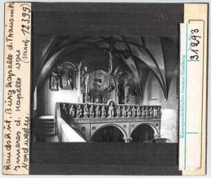 Landshut: Burgkapelle, Inneres nach Nordwesten