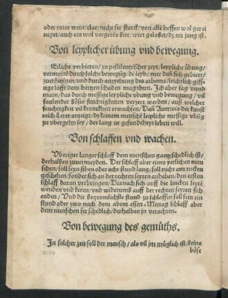 Von bewegung des gemüths.