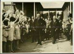 Reichspräsident Paul von Hindenburg besucht Breslau
