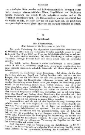 487-497, II. Sprechsaal