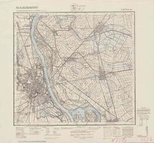 6316 Worms, Topographische Karte 1:25000 (4cm - Karte)