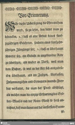 Vor-Erinnerung