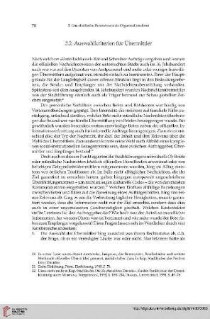 3.2. Auswahlkriterien für Übermittler