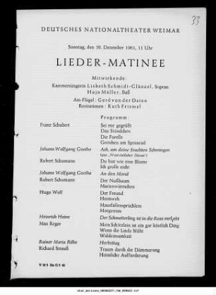Lieder-Matinee