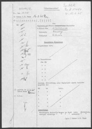 Waldbach mit Dimbach und Rappach: Visitationsbericht mit Pfarrbericht 1965