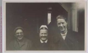 Gruppenbild von Liesel Brückner, Margret Urtel und Meta Eyl