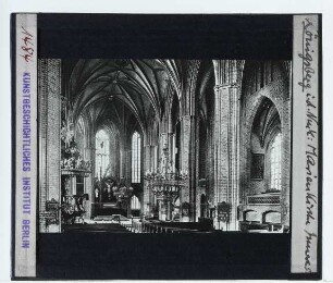 Königsberg / Chojna, Marienkirche : Innenansicht, Blick nach SO