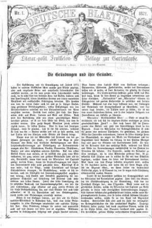 Die Gartenlaube : illustrirtes Familienblatt. 1872,[3] = Deutsche Blätter
