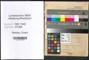 Entnazifizierung Erwin Rehker , geb. 10.04.1913 (Rektor)