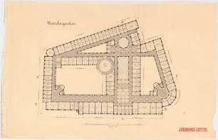 Rathaus, Leipzig: Grundriss Zwischengeschoss, 1:200