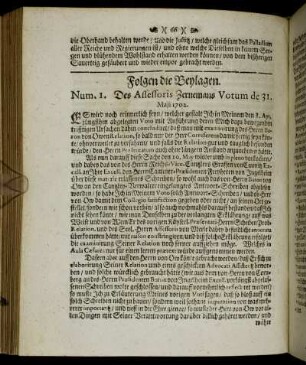 Folgen die Beylagen.