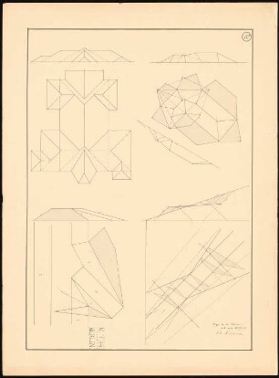 Modelle von Dachformen: Geometrische Konstruktionen für Modelle von Dachflächen