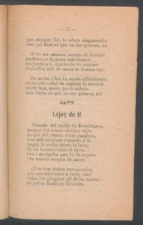 Léjos de tí