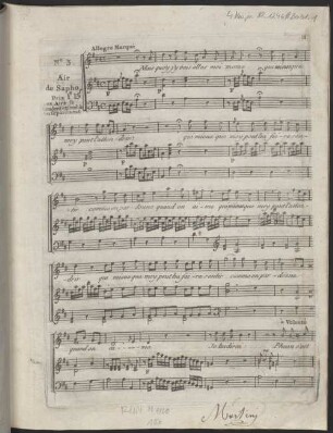 Trois airs de Sapho, 3. Mais quoy j'y vais allés moi même