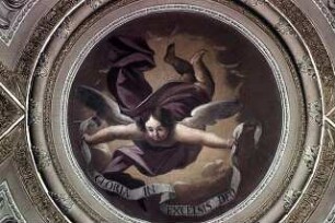 Engel mit Spruchband: "GLORIA IN EXCELSIS DEO