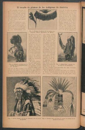 El tocado de plumas de los indígenas de América